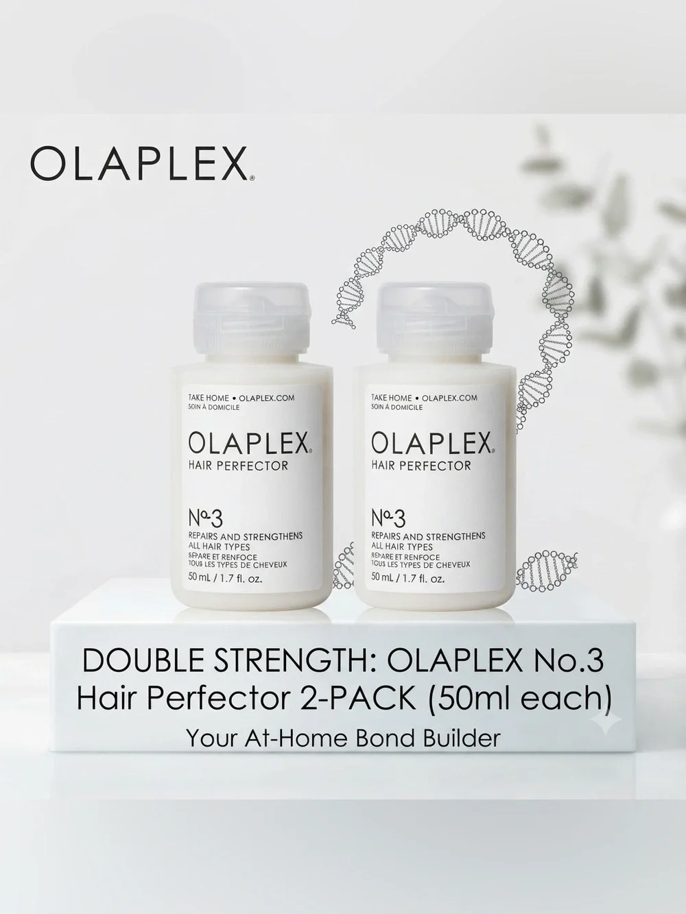 2-Pack Olaplex No. 3 Hair Perfector 50ml Treatment Duo NEW & Sealed